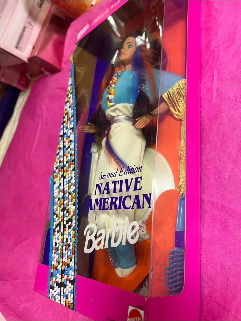1996 Second Edition Native American Barbie Dolls of the World Collection NRFB